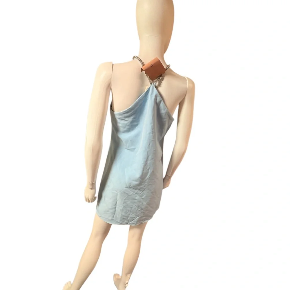NWT Sachin & Babi Light blue jeweled strap dress - 6 - Picture 4 of 5